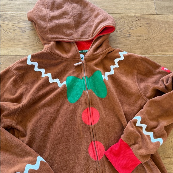 Tipsy Elves Gingerbread Mens Costume - Brown and Red - Picture 4 of 7